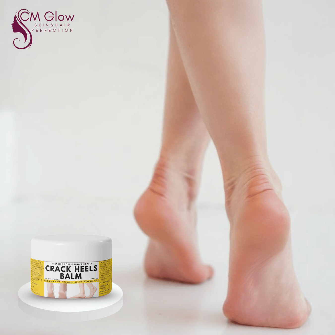 Cracked Heels Balm – Instant Heel Repair Cream | Foot Crack Cream | Dry Feet Softener | Deep Moisturizing Heel Cream