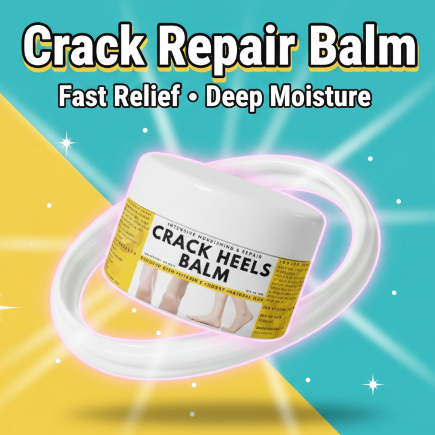 Cracked Heels Balm – Instant Heel Repair Cream | Foot Crack Cream | Dry Feet Softener | Deep Moisturizing Heel Cream