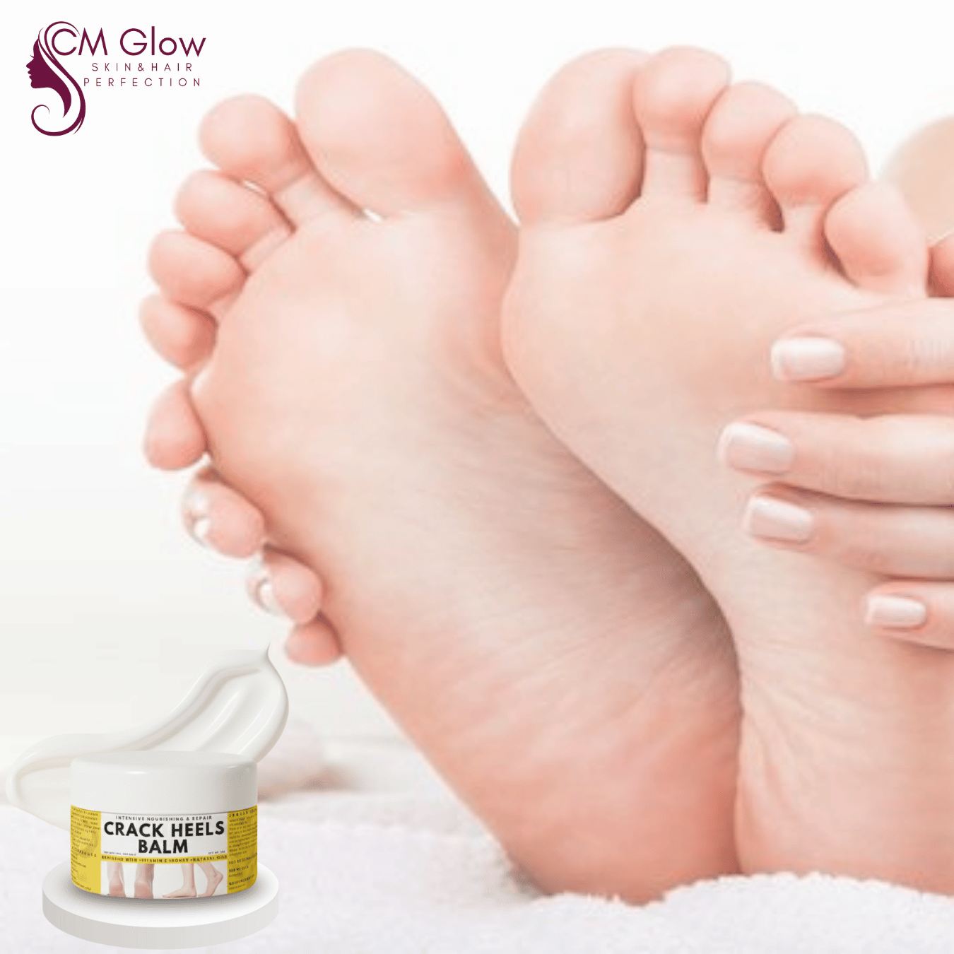 Cracked Heels Balm – Instant Heel Repair Cream | Foot Crack Cream | Dry Feet Softener | Deep Moisturizing Heel Cream