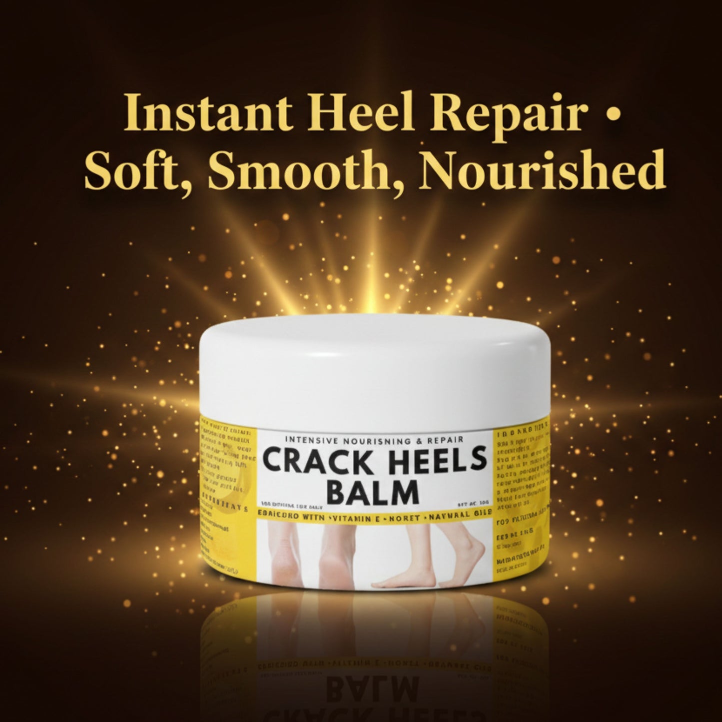 Cracked Heels Balm – Instant Heel Repair Cream | Foot Crack Cream | Dry Feet Softener | Deep Moisturizing Heel Cream